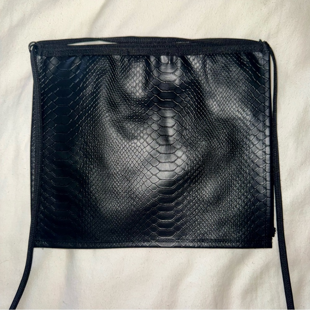 DOLLS KILL Festival Snakeskin Black Skirt